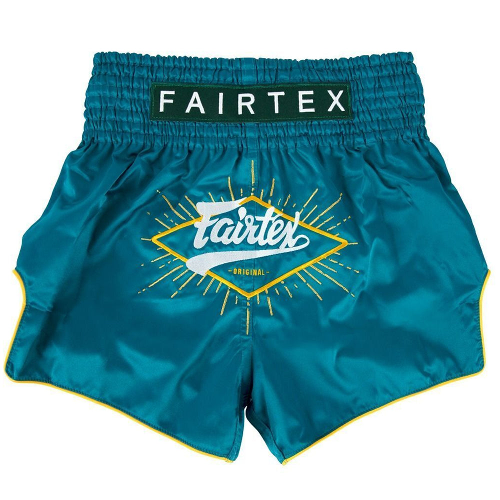 Load image into Gallery viewer, Fairtex BS1907 Focus Blue Muay Thai Shorts Front
