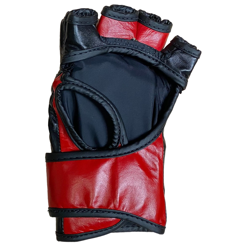 Load image into Gallery viewer, Fairtex FGV12 MMA Gloves Open Thumb Red Inner
