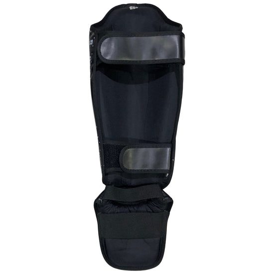 Load image into Gallery viewer, Fairtex SP5 Competition Muay Thai Shin Guards Kids Black Back
