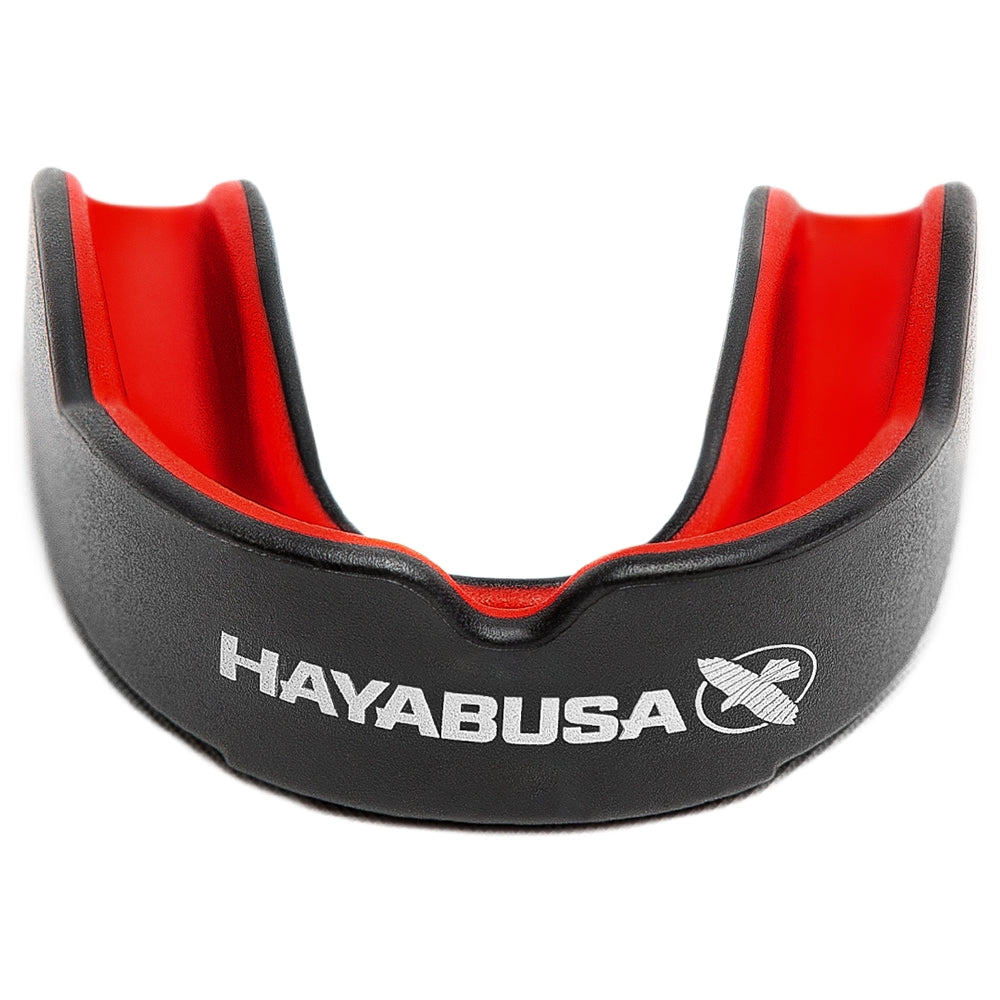 Hayabusa Combat Mouth Guard Black/Red Front