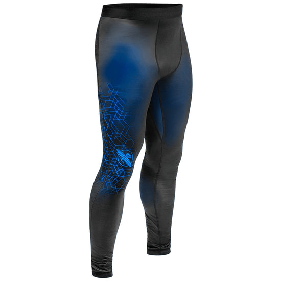 Load image into Gallery viewer, Hayabusa Geo Compression Pants Blue Front
