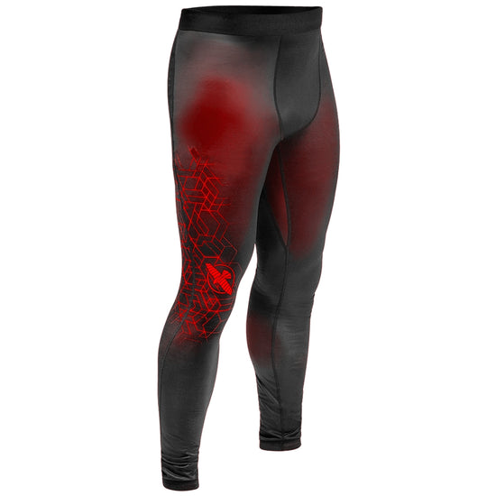 Hayabusa Geo Compression Pants Red Front