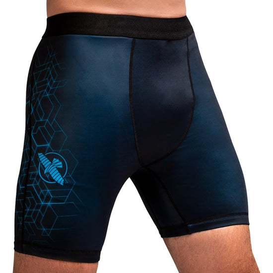 Load image into Gallery viewer, Hayabusa Geo Vale Tudo Shorts Blue Front

