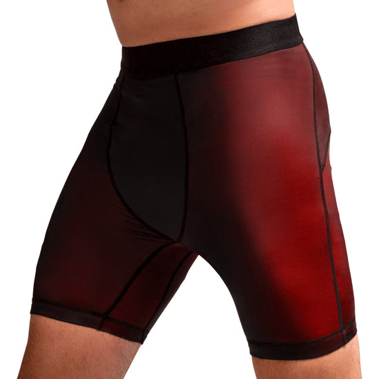 Load image into Gallery viewer, Hayabusa Geo Vale Tudo Shorts Red Side
