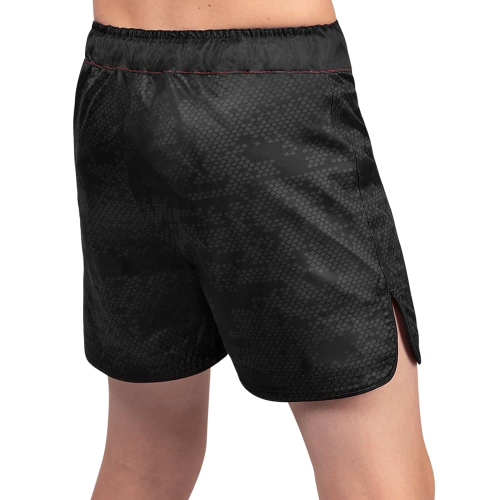 Load image into Gallery viewer, Hayabusa Hexagon Youth Fight Shorts Black Back
