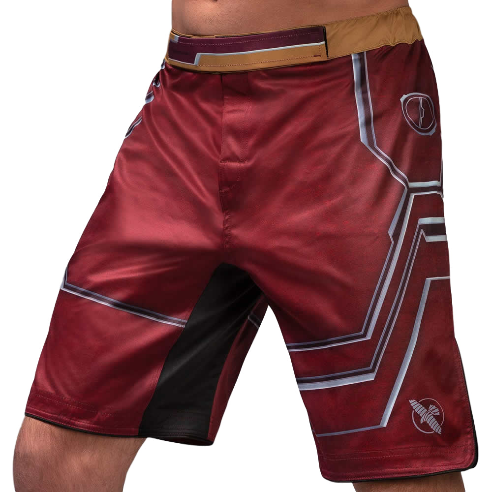 Load image into Gallery viewer, Hayabusa Marvel Iron Man Fight Shorts Left Side
