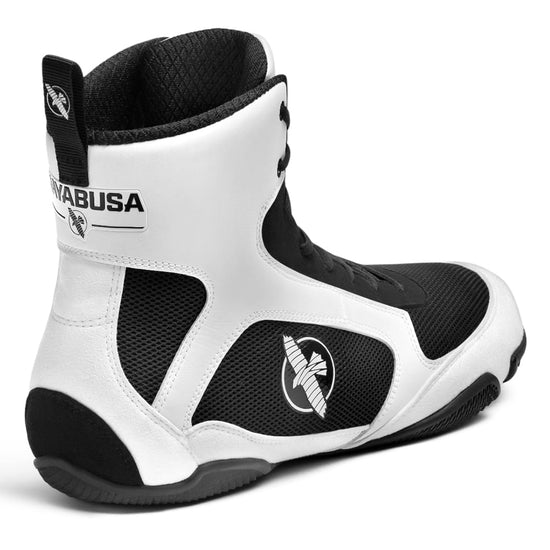 Load image into Gallery viewer, Hayabusa Pro Boxing Shoes White Front Angle
