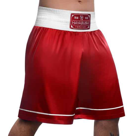 Load image into Gallery viewer, Hayabusa Pro Boxing Shorts Red Right Side
