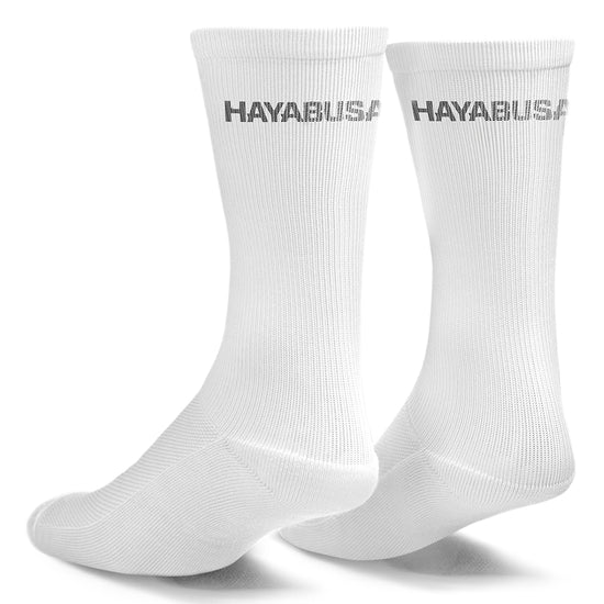 Load image into Gallery viewer, Hayabusa Pro Boxing Socks White Back
