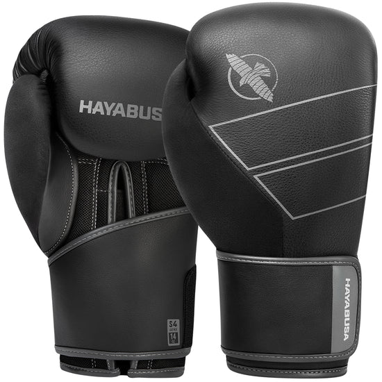 Load image into Gallery viewer, Hayabusa S4 Leather Boxing Gloves Black
