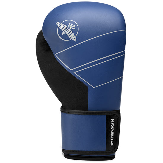 Load image into Gallery viewer, Hayabusa S4 Leather Boxing Gloves Blue Top
