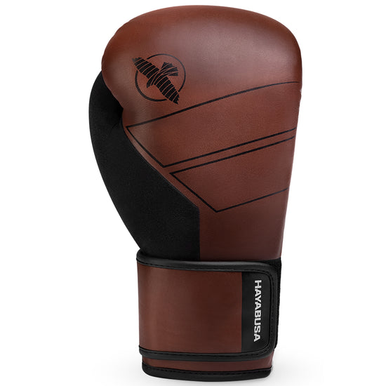 Load image into Gallery viewer, Hayabusa S4 Leather Boxing Gloves Brown Top
