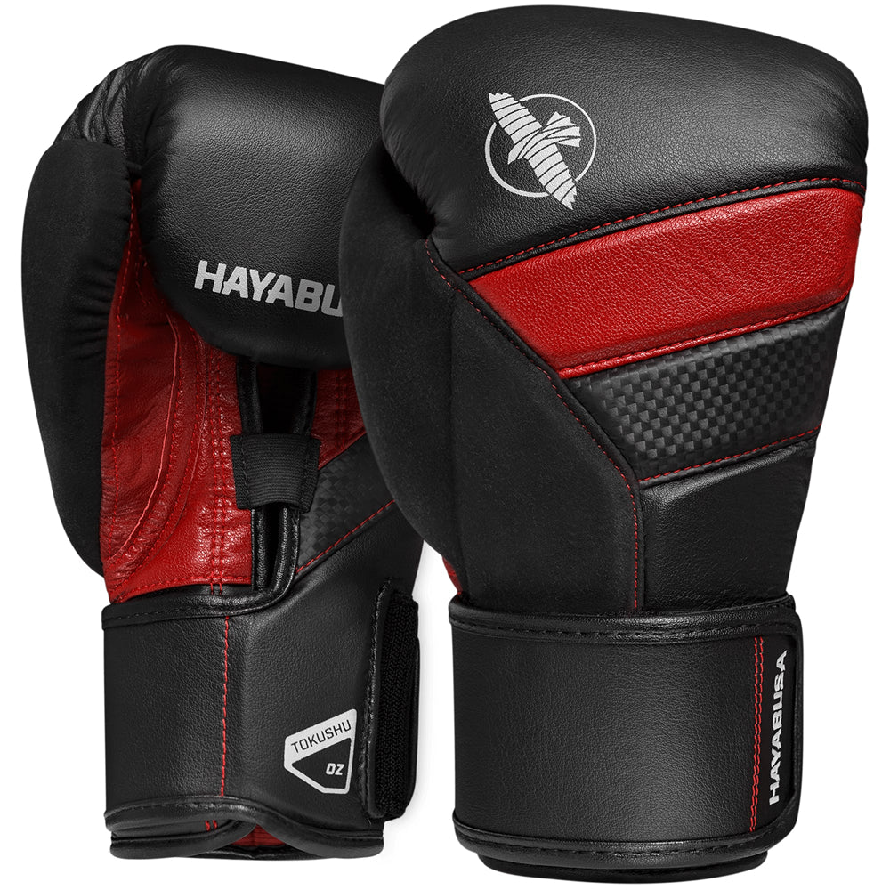 Hayabusa T3 Boxing Gloves 16oz Black/Red
