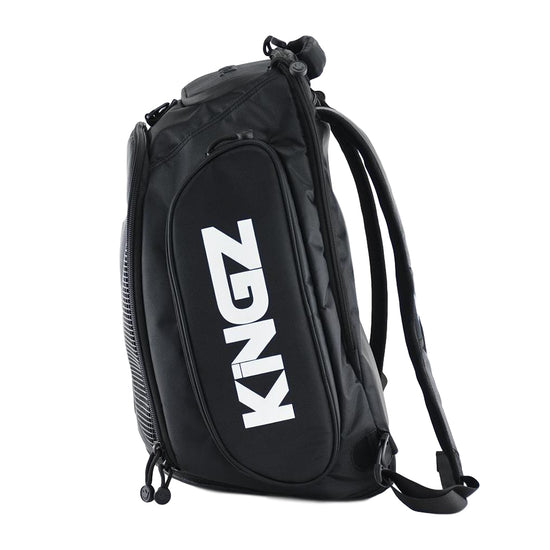 Load image into Gallery viewer, Kingz Convertible Backpack 2.0 Black Side
