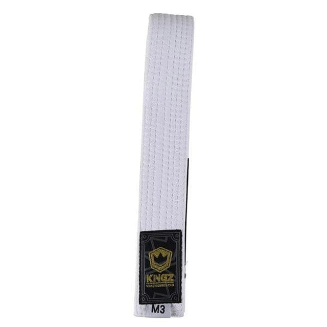 Kingz Kids Belts Solid Colour BJJ Belts Kingz White M00 