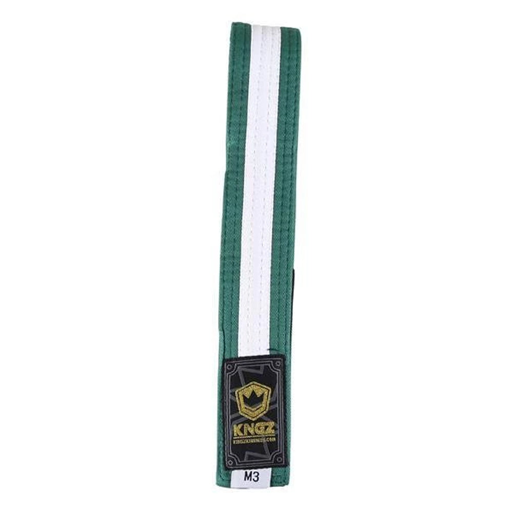 Load image into Gallery viewer, Kingz Kids Belts With White Stripe Green
