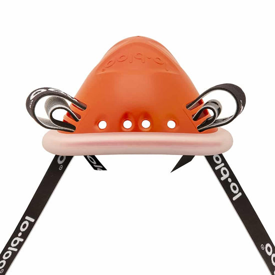 Load image into Gallery viewer, lobloo AEROFIT Kid Boys Professional Athletic Groin Cup (7-12 yrs) Orange Straps
