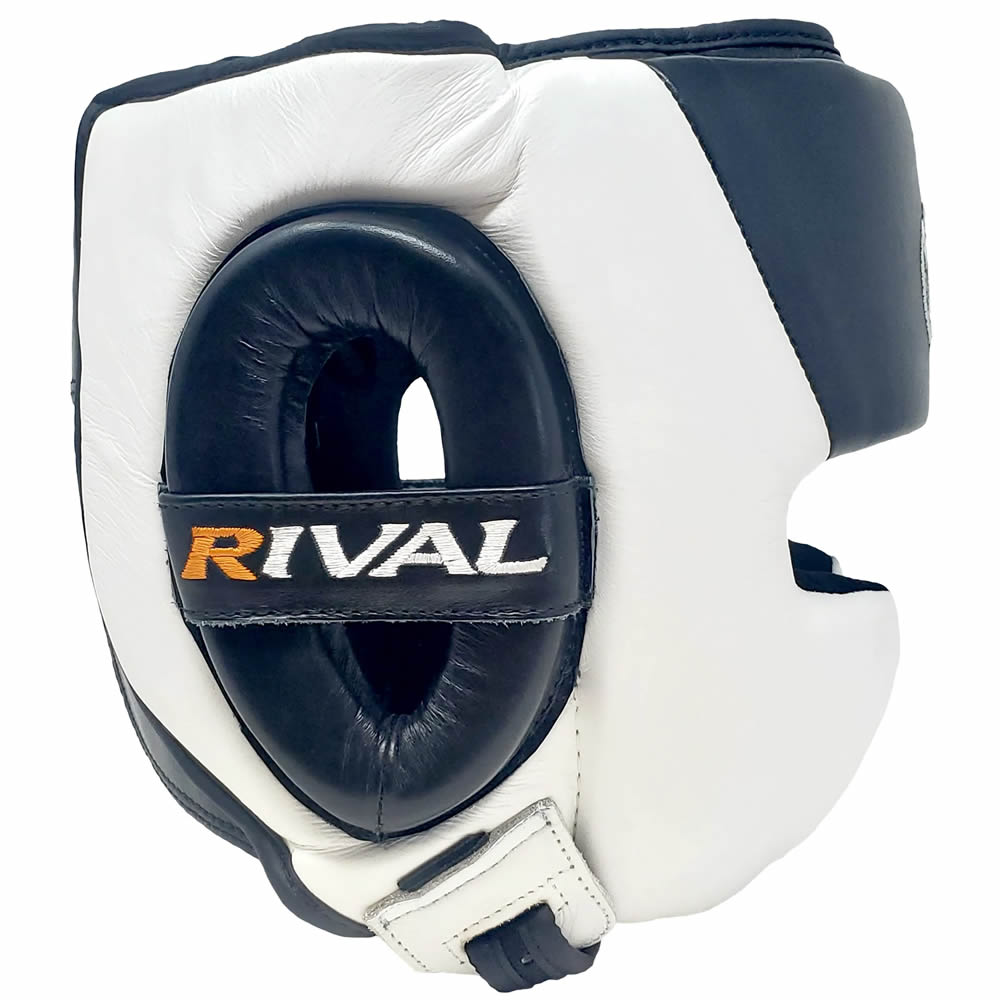 Rival RHG30 Mexican Training Headgear Black/White Side