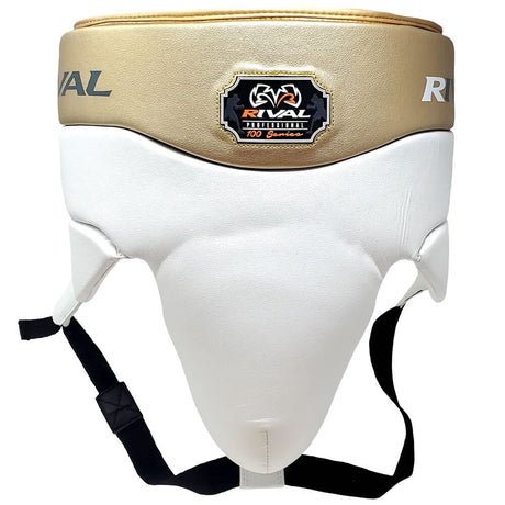 Rival RNFL100 Professional No Foul Protector Groin Guards Rival White/Gold Small 