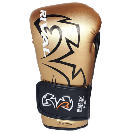 Rival RS11V Evolution Sparring Gloves Boxing Gloves Rival Gold 14oz 