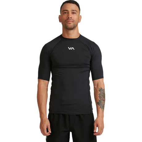 RVCA Sport Short Sleeve Top Rashguards RVCA Black X Small 