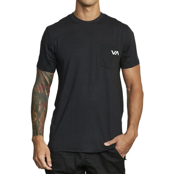 Active Wear Top RVCA Men's Sport Vent Short Sleeve Crew Neck T