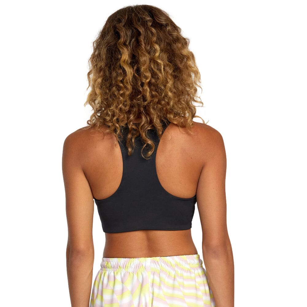 RVCA Womens VA Essential Mid Support Sports Bra Sports Bras RVCA 