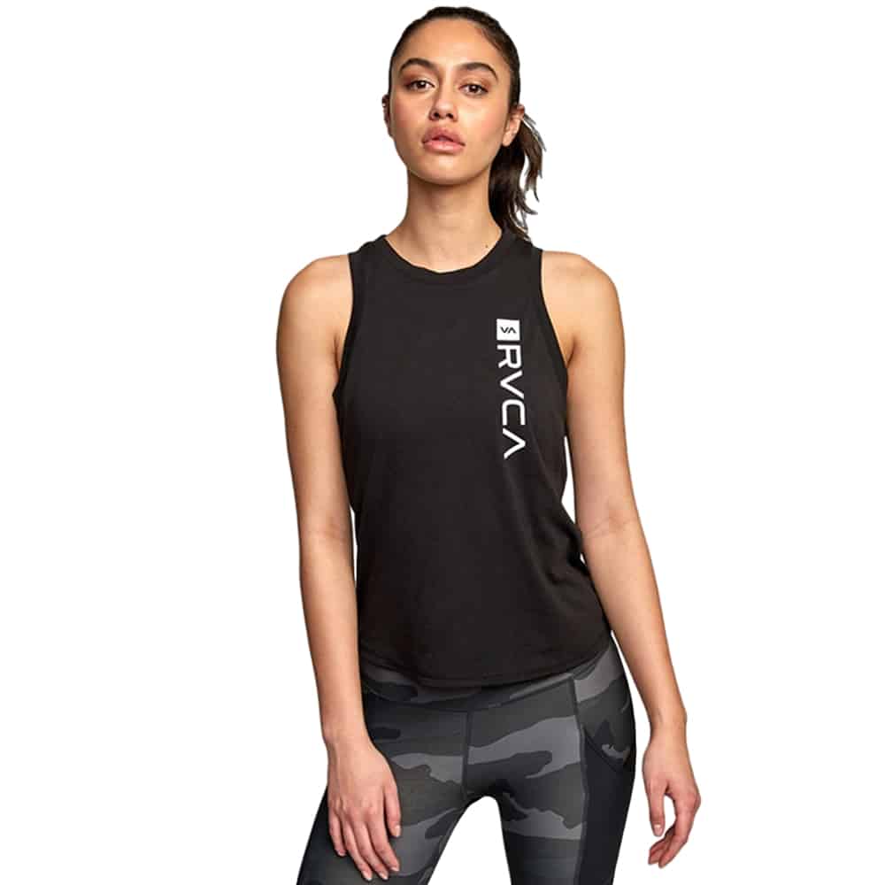 RVCA Womens VA Muscle Tank Top Training Shirts RVCA X Small 