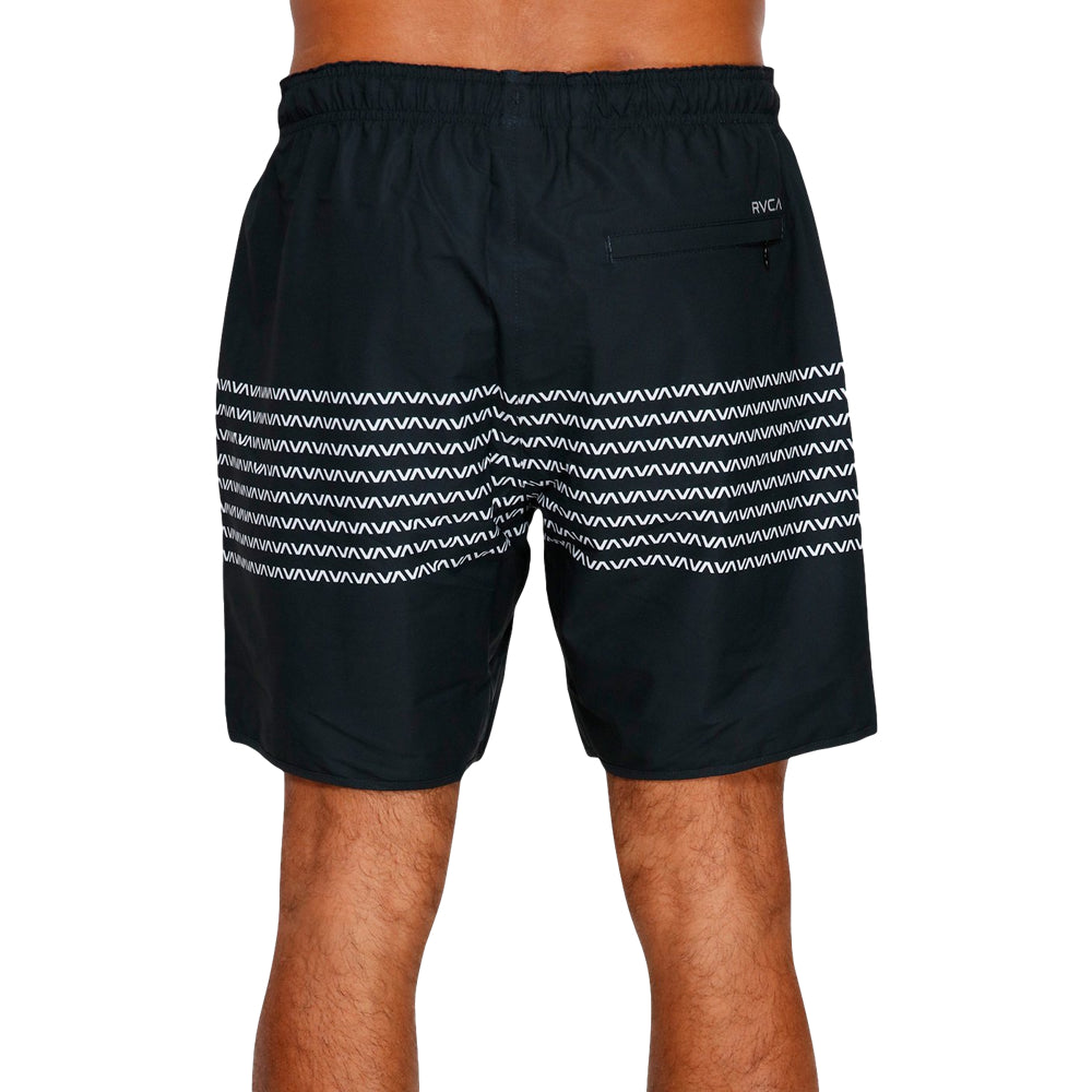 Load image into Gallery viewer, RVCA Yogger Stretch Short Black/White Back
