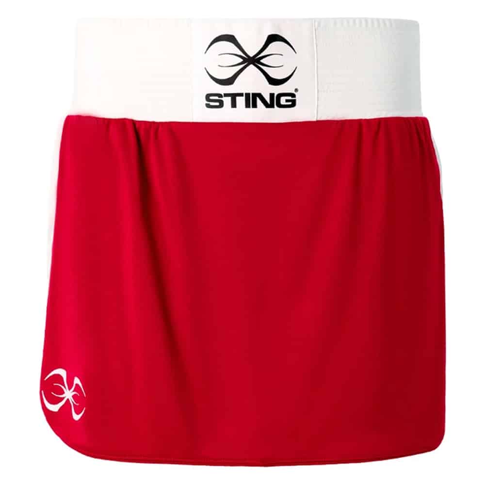 Sting Womens Boxing Calibre Skort AIBA Approved Red Front