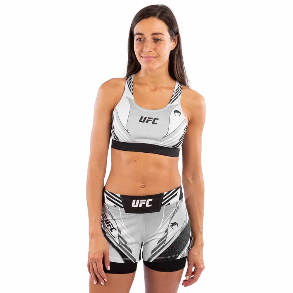 Load image into Gallery viewer, UFC Venum Authentic Fight Night Sport Bra White Front
