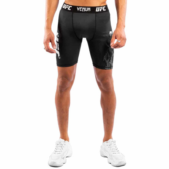 Load image into Gallery viewer, UFC Venum Authentic Fight Week Performance Vale Tudo Shorts Black Front
