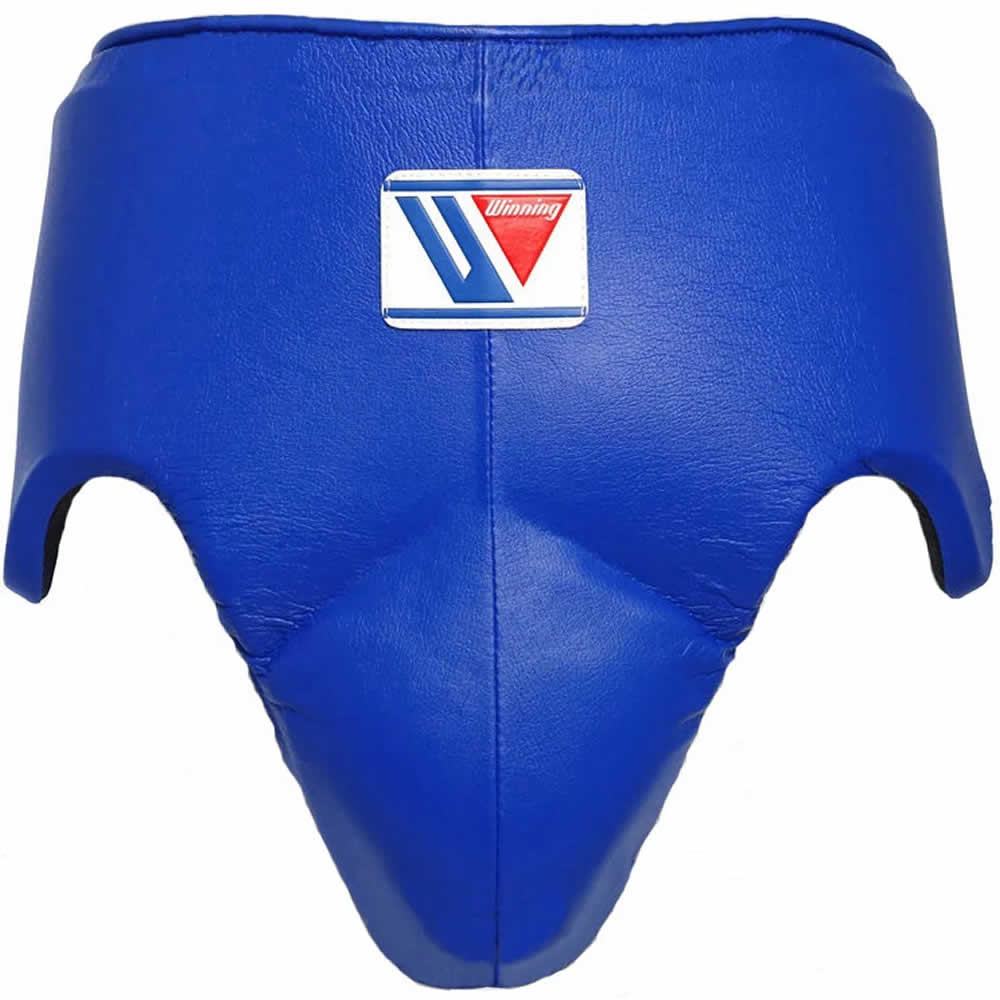 Load image into Gallery viewer, Winning CPS-500 Boxing Groin Guard Blue Front
