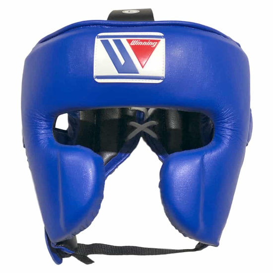 Winning FG-2900 Face Guard Head Gear Blue Front