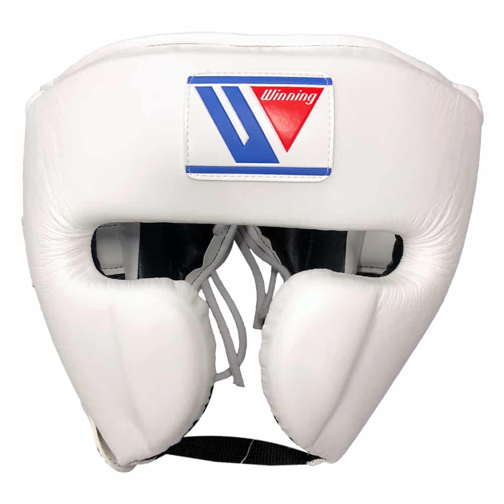 Load image into Gallery viewer, Winning FG-2900 Face Guard Head Gear White Front
