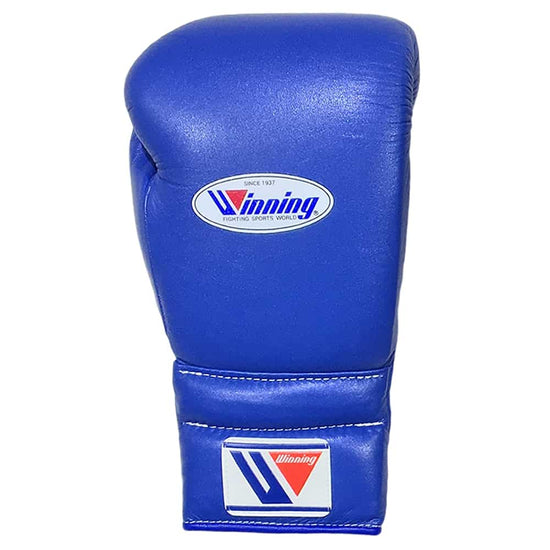 Winning MS- Lace Up Boxing Gloves Blue Top