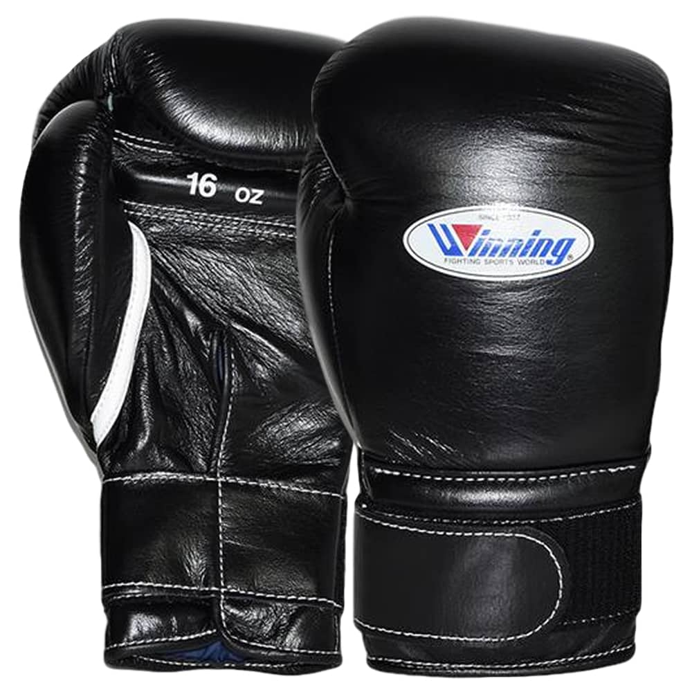 Winning MS- Velcro Boxing Gloves Black